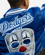 Men's Los Angeles Dodgers x Mister Cartoon x G-III Royal Satin Blue Jacket