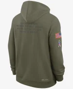 Men’s Nike Dallas Cowboys 2025 Salute to Service Sideline Standard Issue Dri-FIT Olive Green Hoodie