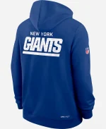 Mens Nike Dri-FIT New York Giants Initial Home Sideline NFL Pullover Blue Hoodie