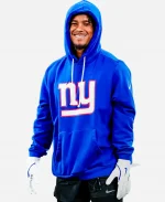 Mens Nike Dri-FIT New York Giants Initial Home Sideline NFL Pullover Hoodie