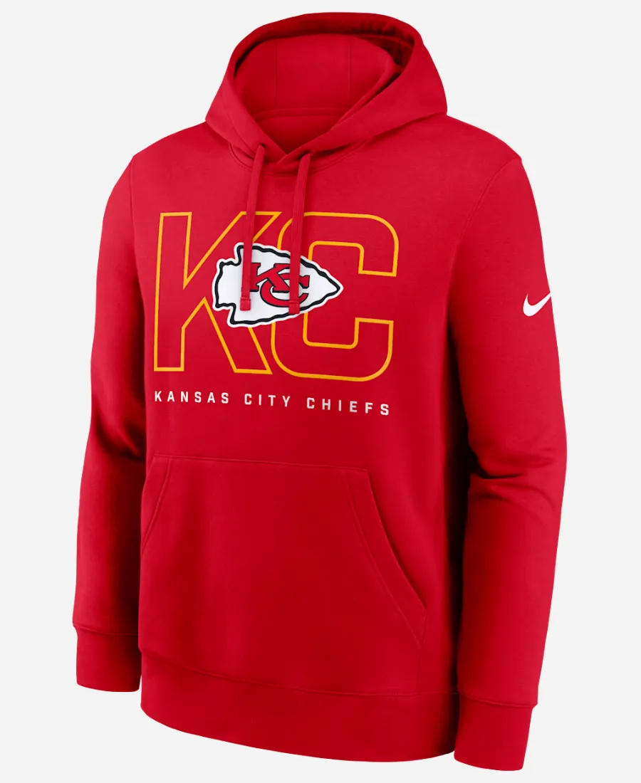 Men's Nike Kansas City Chiefs NFL Busted Play Club Pullover Hoodie Men's Nike Kansas City Chiefs NFL Busted Play Club Pullover Hoodie