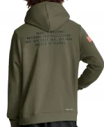 Men's Nike Miami Dolphins 2025 Salute to Service Sideline Standard Issue Dri-FIT Olive Green Pullover Hoodie