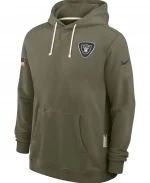  Men’s Nike NFL Las Vegas Raiders 2025 Salute to Service Sideline Standard Issue Dri-FIT Hoodie
