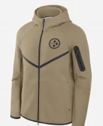 Men’s Nike Pittsburgh Steelers Tech Windrunner Olive Full-Zip Hooded Jacket