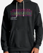 Men's Nike Washington Commanders 2025 NFL Crucial Catch Sideline Standard Issue Dri-FIT Black Hoodie