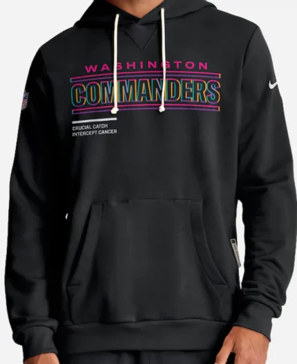 Men's Nike Washington Commanders 2025 NFL Crucial Catch Sideline Standard Issue Dri-FIT Black Hoodie