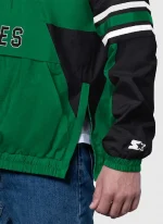 Men’s Philadelphia Eagles Starter Green & Black Vintage Logo Prospect Half-Zip Jacket