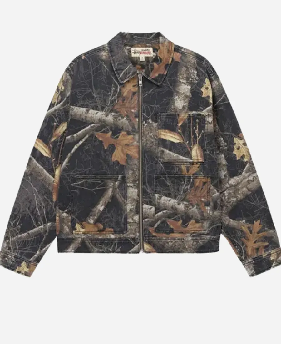 Men’s Stussy Realtree Edge ‘Snow Zip Work Jacket Men’s Stussy Realtree Edge ‘Snow Zip Work Jacket