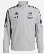 Mikel Arteta Arsenal F.C. Training Session 2025 White Jacket