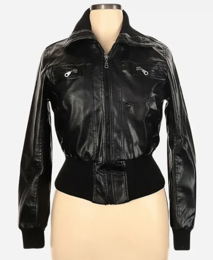 Miley Cyrus X Max Azria Black Leather Jacket