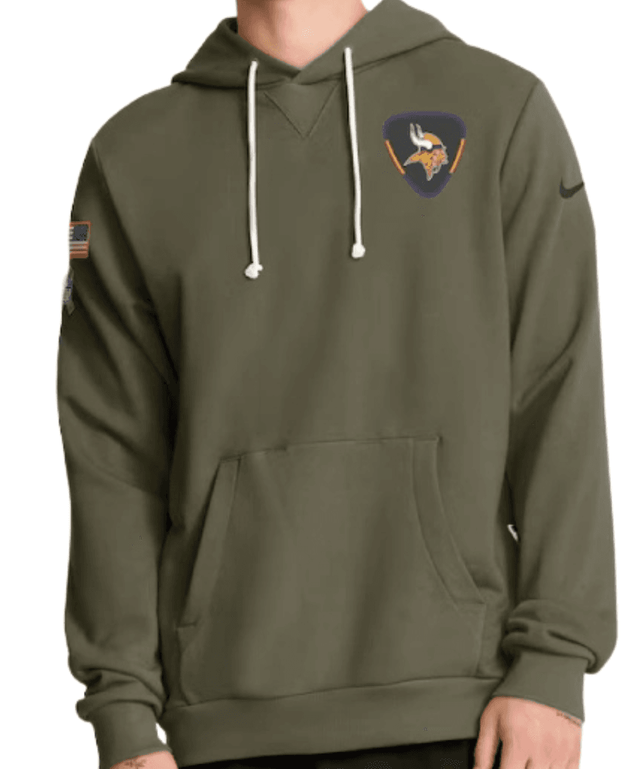 Minnesota Vikings 2025 Salute To Service Hoodie Minnesota Vikings 2025 Salute To Service Hoodie