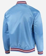 Mitchell & Ness Philadelphia Phillies Cooperstown Collection Satin Raglan Full-Snap Blue Jacket