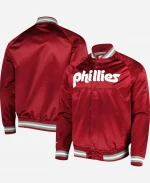 Mitchell & Ness Philadelphia Phillies Cooperstown Collection Satin Raglan Full-Snap Varsity Jacket