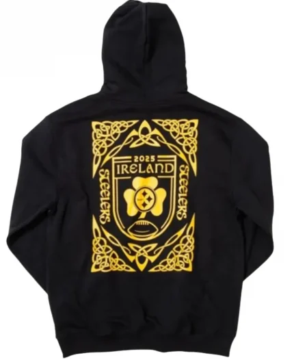 Mitchell & Ness x Pittsburgh Steeler Ireland Black Hoodie