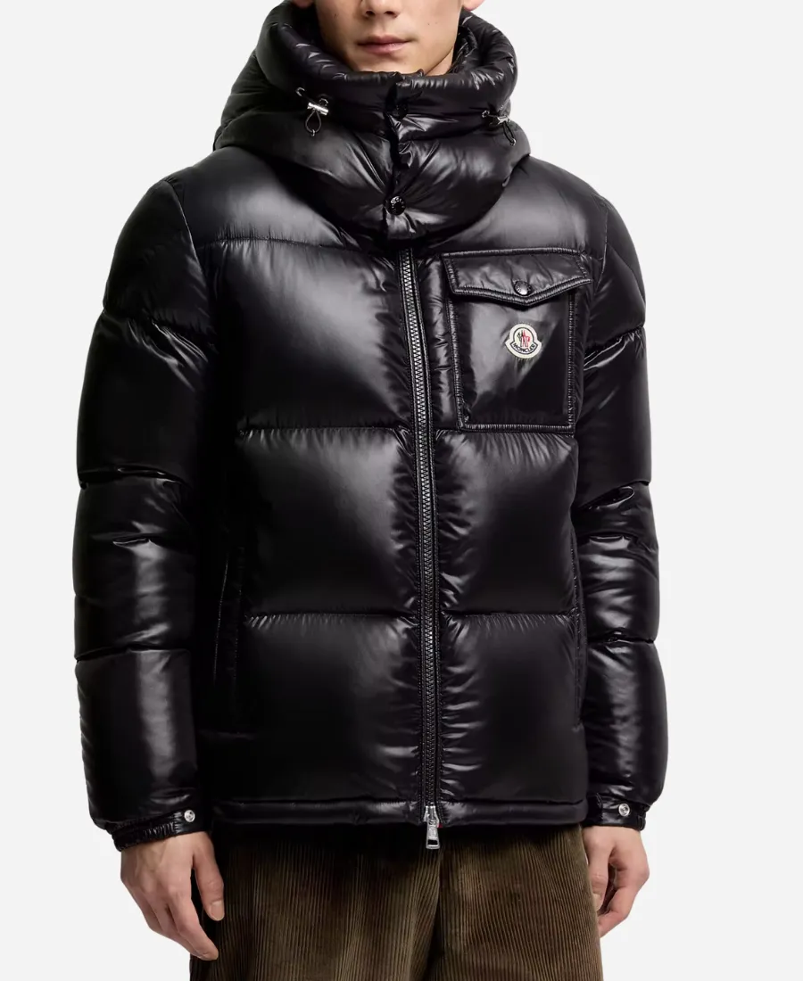 Montbeliard Hooded Short Down Black Jacket Montbeliard Hooded Short Down Black Jacket