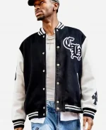NBA Shai Gilgeous-Alexander Black Wool Varsity Jacket