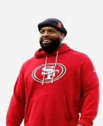 NFL Trent Williams 2025 San Francisco 49ers Nike Pullover Red Hoodie