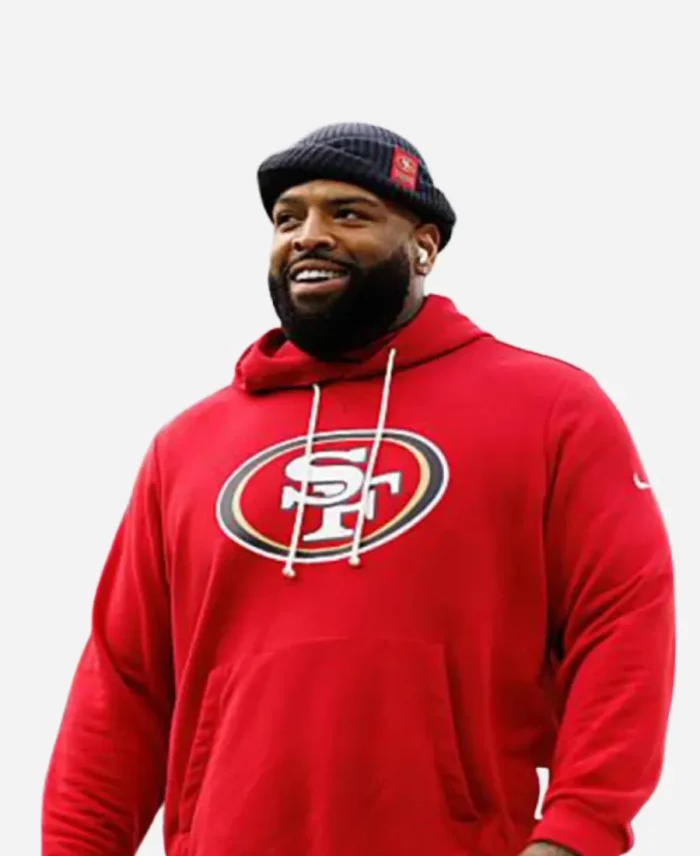 NFL Trent Williams 2025  San Francisco 49ers Nike Pullover Red Hoodie