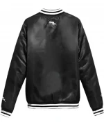 NWO New World Order Black Satin Varsity Jacket