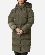 Neo Noir Lucette Puffer Jacket Coat - Green