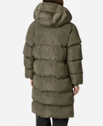 Neo Noir Lucette Puffer Jacket Green Coat