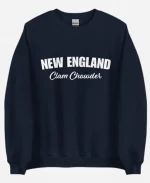 New England Clam Chowder Navy Blue Sweatshirt For Sale