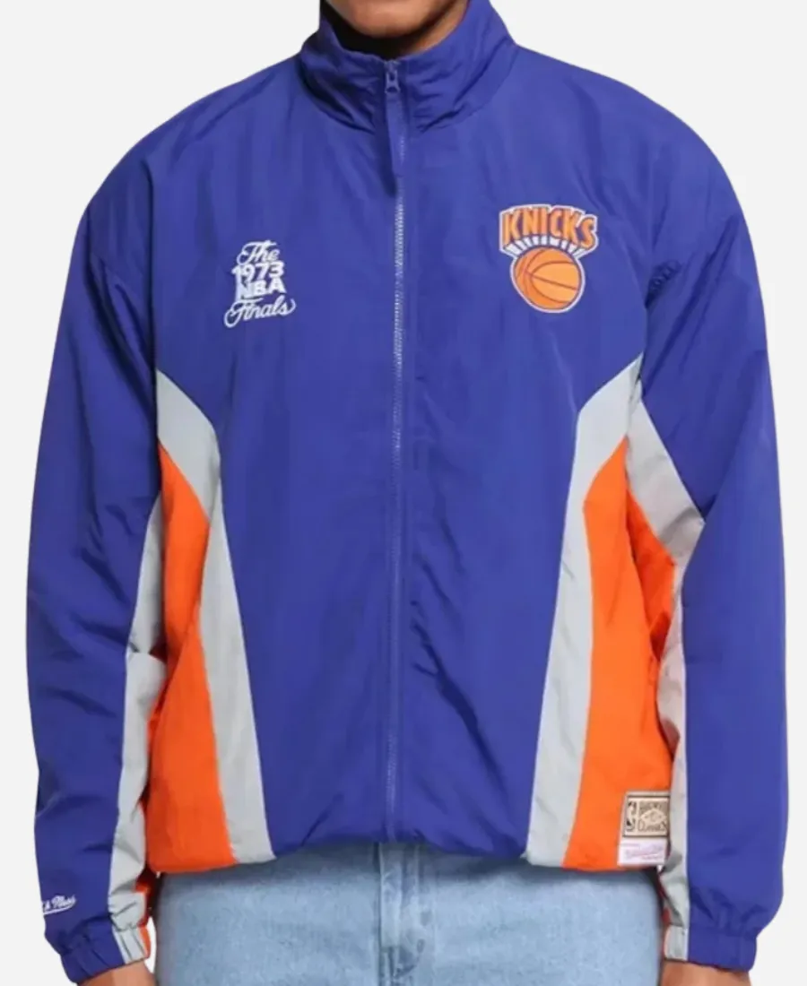 New York Knicks Blue Track Jacket New York Knicks Blue Track Jacket