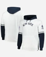 New York Yankees ’47 White Pinstripe Double-Header Pullover Hoodie