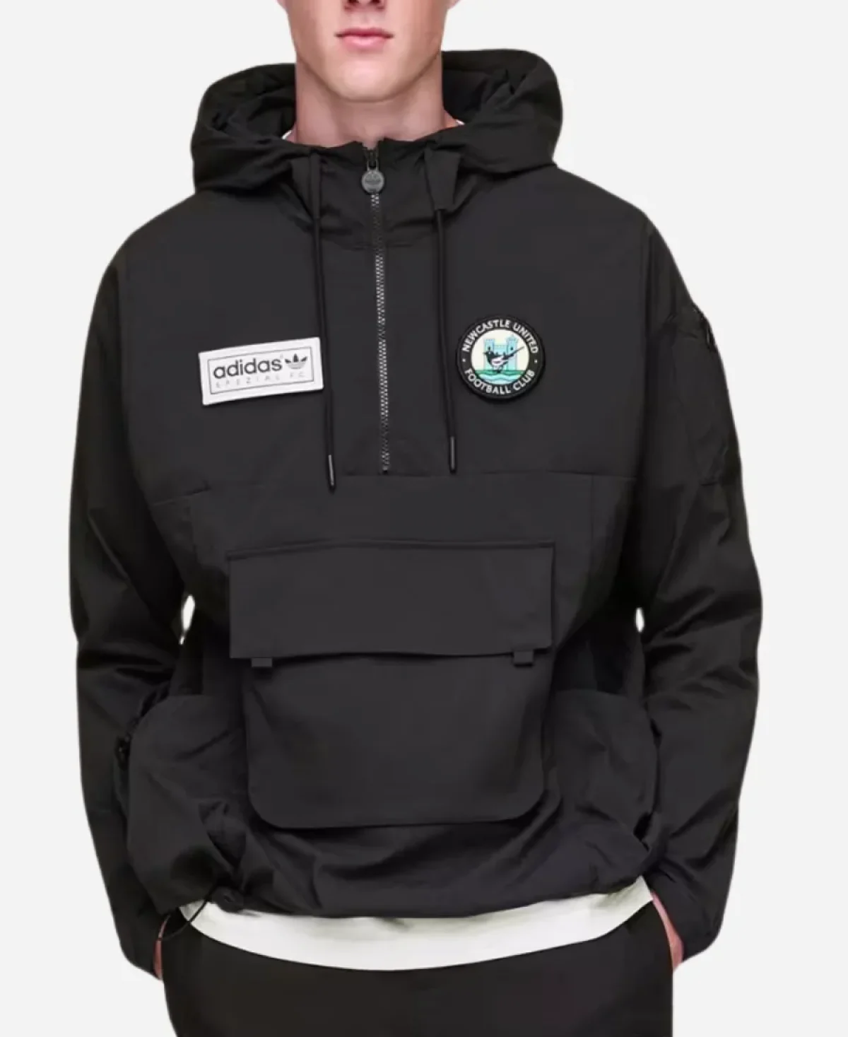 Adidas Newcastle United SPZL F.C. Smock Jacket - Black