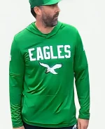 Nick Sirianni Eagles Nike Kelly Green Long Sleeve Hoodie T-Shirt