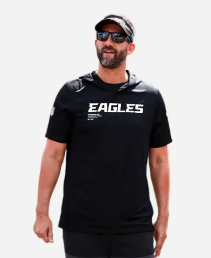 Nick Sirianni Eagles Sideline Performance Hoodie T-Shirt