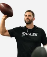 Nick Sirianni Philadelphia Eagles Sideline Performance Black Hoodie T-Shirt