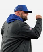 Nike Brian Daboll New York Giants Sideline Bomber Black Jacket