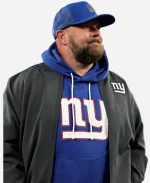 Nike Brian Daboll New York Giants Sideline Bomber Black Jacket For Sale