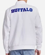 Nike Buffalo Bills 2025 Rivalries Collection Sideline White Full-Zip Bomber Jacket
