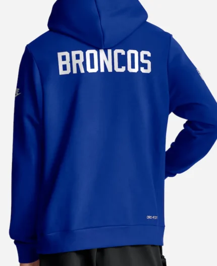 Nike Denver Broncos Standard Issue Alt Offensive Set Play Royal Sideline Blue Hoodie