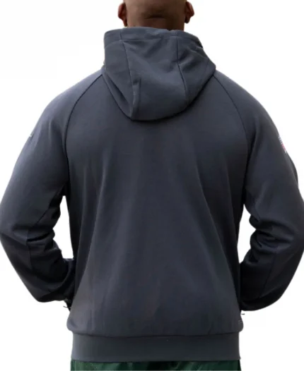 Nike Green Bay Packers Sideline Player Black Full Zip Hoodie