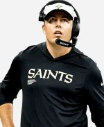 Nike Kellen Moore Coach New Orleans Saints 2025 Sideline Black Hoodie T-Shirt