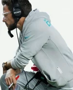 Nike Mike McDaniel Miami Dolphins 2025 Sideline Grey Hoodie