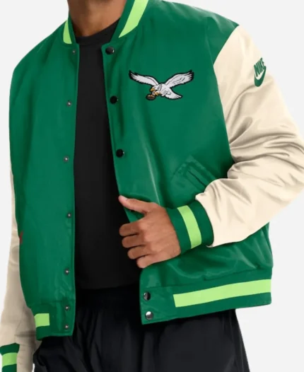 Nike Philadelphia Eagles Rewind Legacy Bomber Jacket