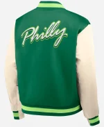 Nike Philadelphia Eagles Rewind Legacy Full-Snap Bomber Jacket