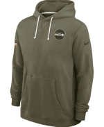 Nike Seattle Seahawks 2025 Salute to Service Sideline Standard Issue Dri-FIT Olive Green Hoodie
