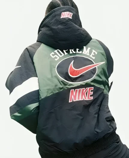 Nike x Supreme Sport Black & Green Hooded Jacket