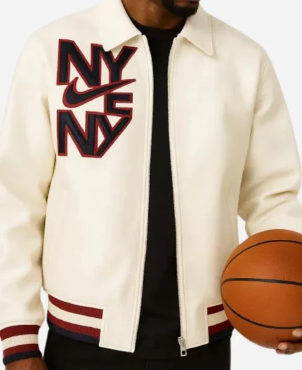 Nike ‘NY’ Patch Off-white Jacket