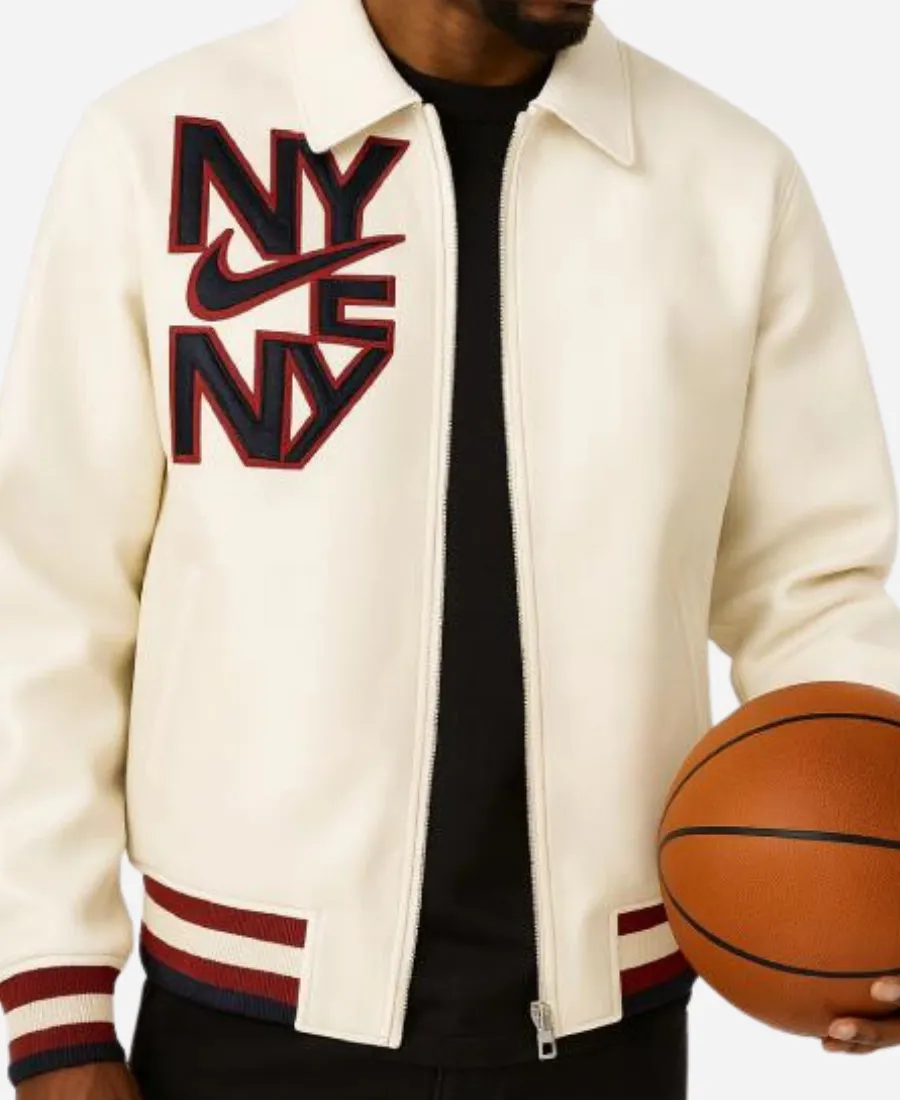 Nike ‘NY’ Patch Off-white Jacket Nike ‘NY’ Patch Off-white Jacket