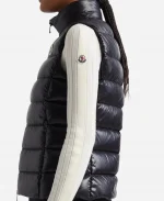 Nordstrom Moncler Ghany Mock Neck Down Zipper Style Puffer Vest - Black