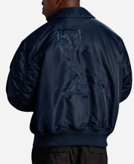 OVO Alpha Industries Bomber Blue Jacket