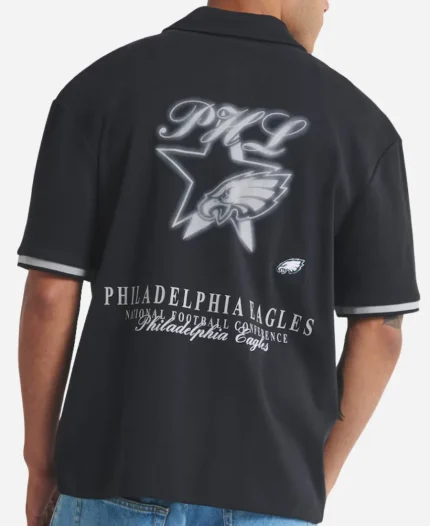 Off Season Philadelphia Eagles Full Zip T-Shirt - Black