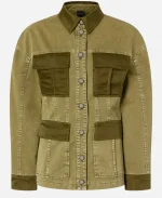 PINKO Cotton Green Bomber Jacket