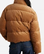 POLO RALPH LAUREN Embroidered RRL Corduroy Down Brown Puffer Jacket
